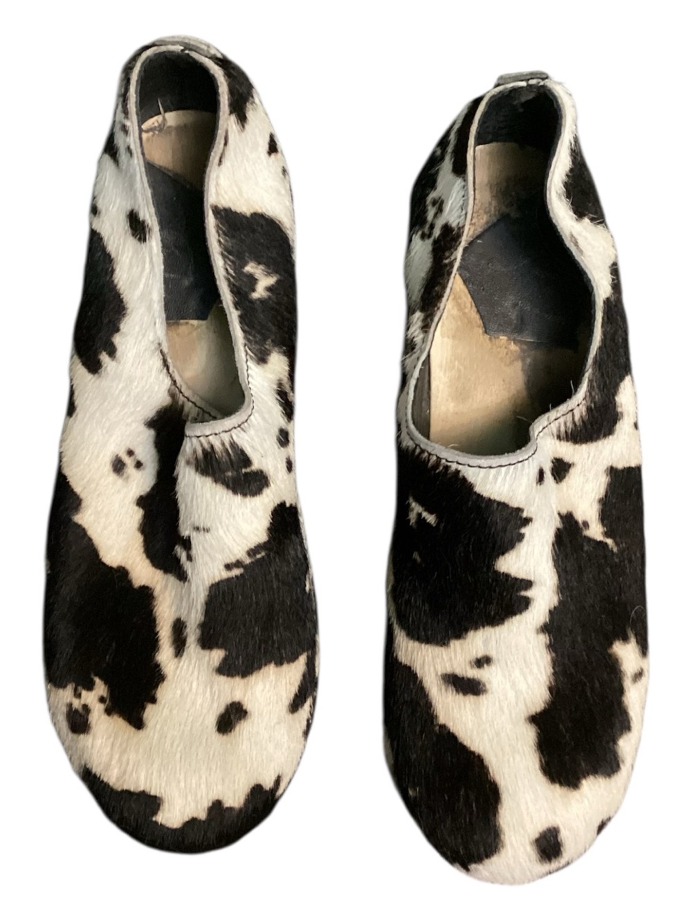 Old School Calf Hair Mid Heel Clog